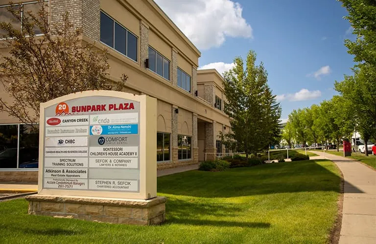 Dental office at Sunpark Plaza Calgary